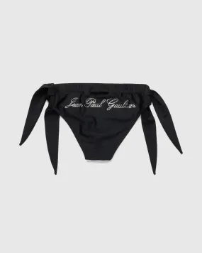 Jean Paul Gaultier – Rhinestone Logo Bikini Bottom Black | Highsnobiety Shop