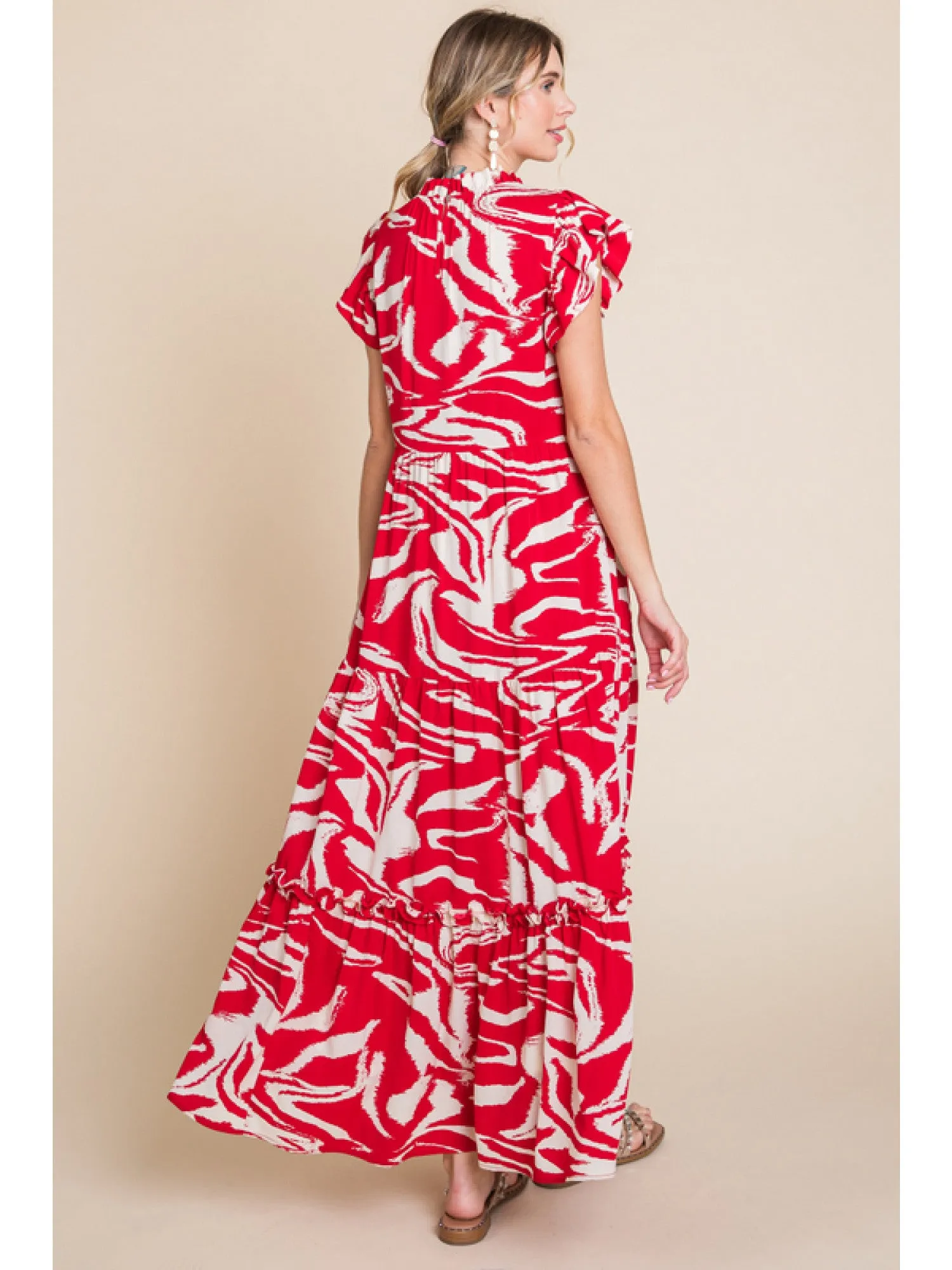 Jodifl Red Swirl Dress