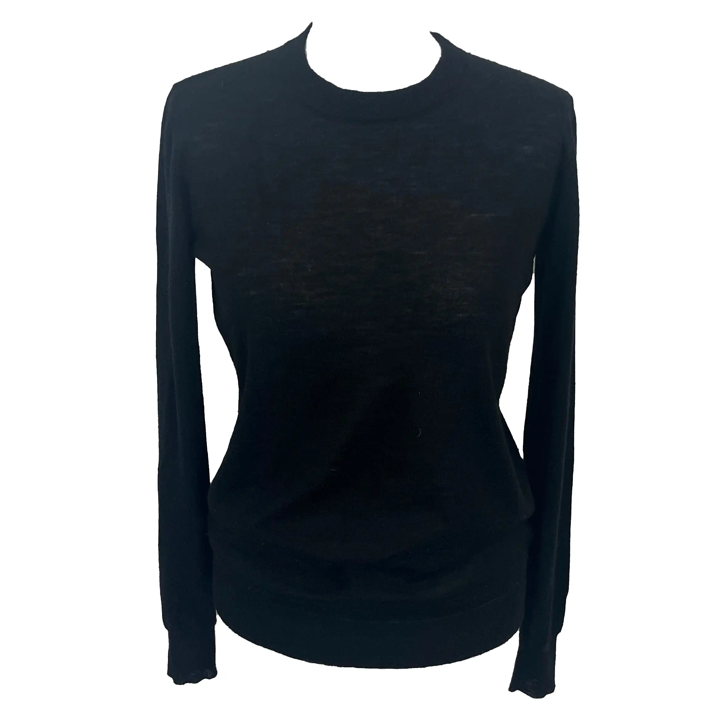 Joseph Black Superfine Cashair Round Neck Sweater S