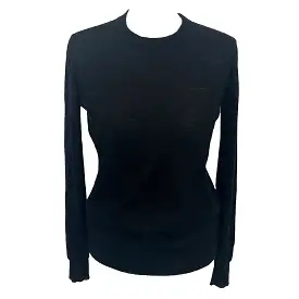 Joseph Black Superfine Cashair Round Neck Sweater S