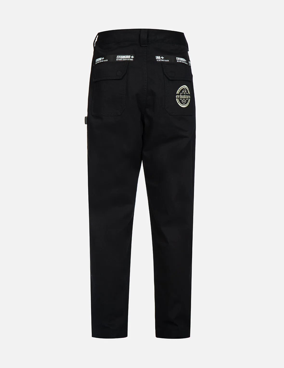 Kamon and Logo Embroidery Cargo Pants