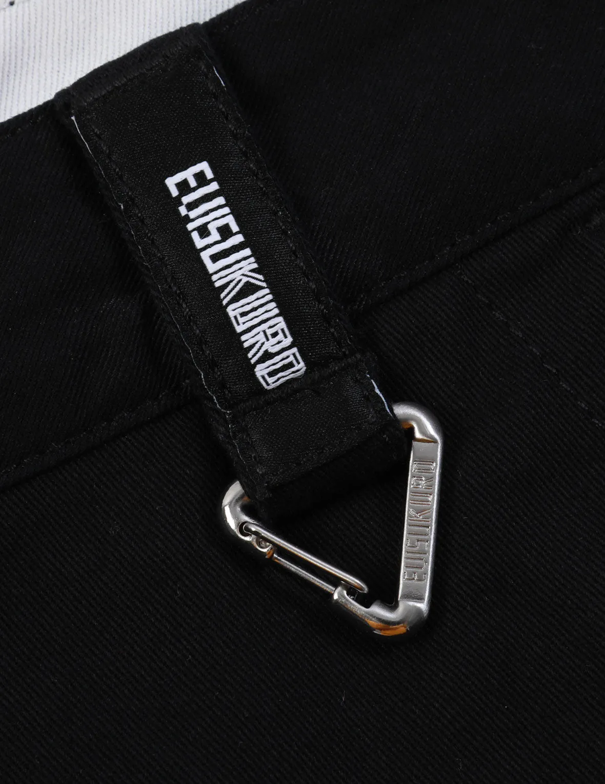 Kamon and Logo Embroidery Cargo Pants