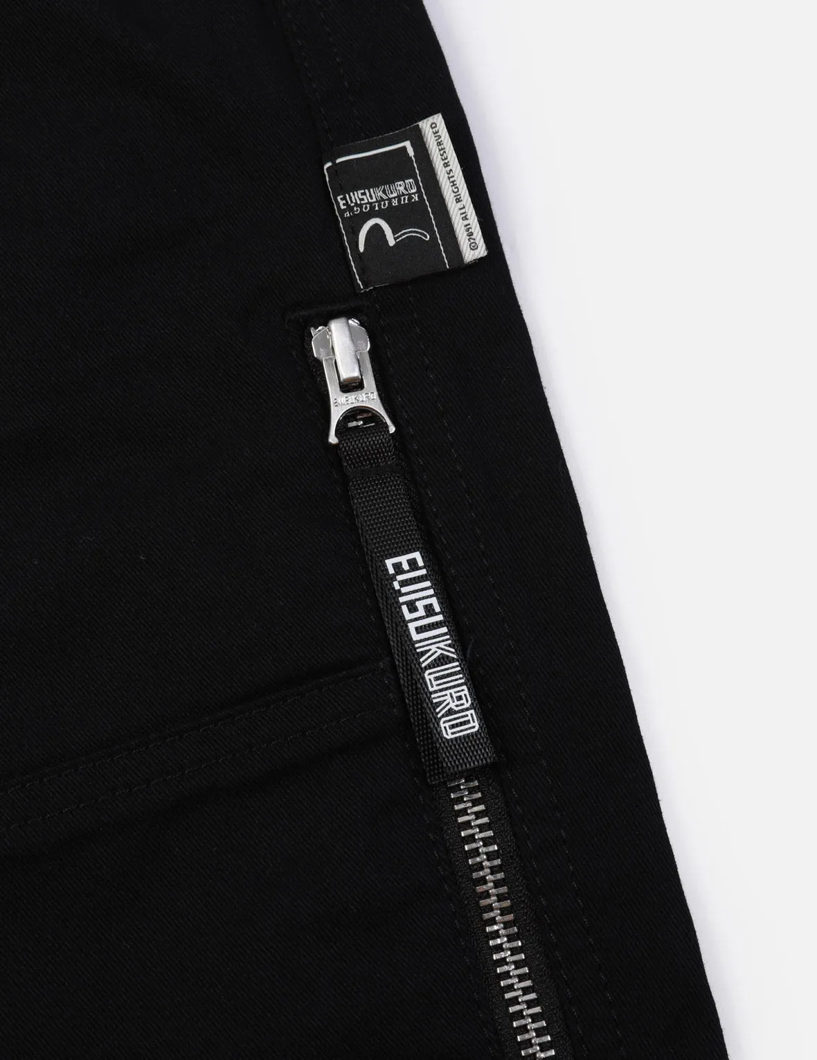 Kamon and Logo Embroidery Cargo Pants