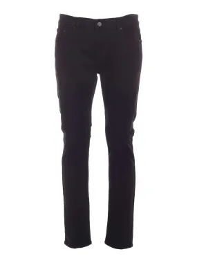 Karl Lagerfeld Logo Patch Slim-Cut Jeans