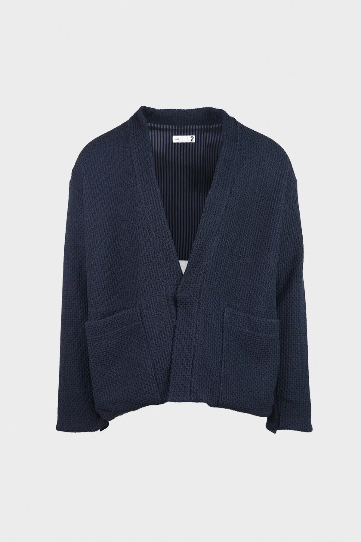 Knitty Jersey Lined Easy Cardigan - Navy