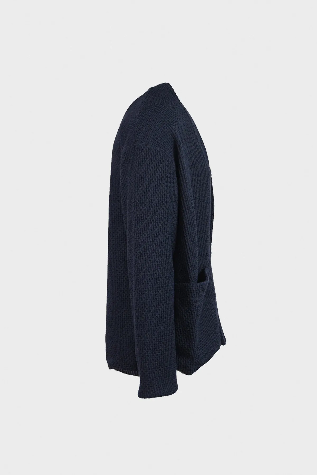 Knitty Jersey Lined Easy Cardigan - Navy