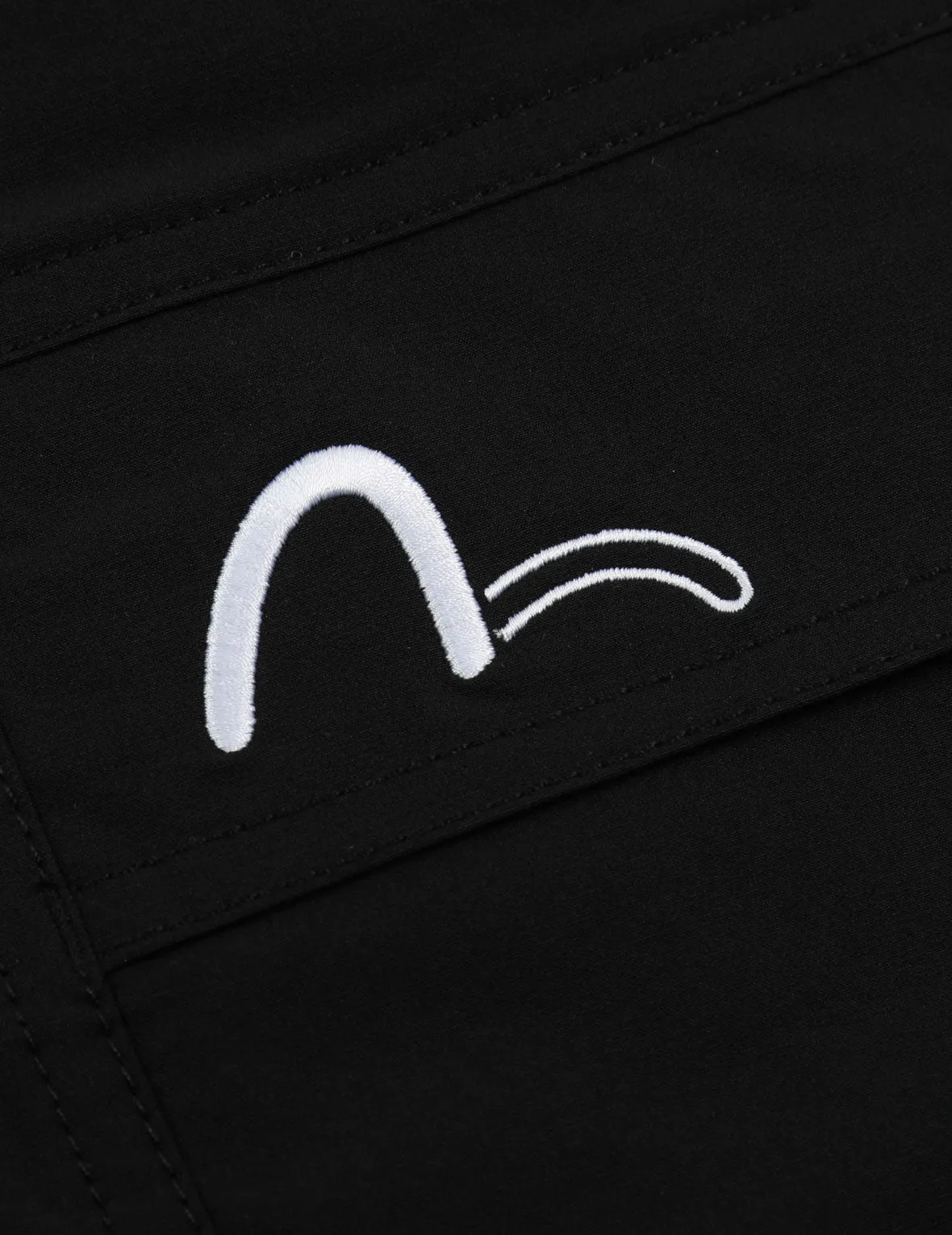 Logo Embroidery Slim Fit Cargo Pants