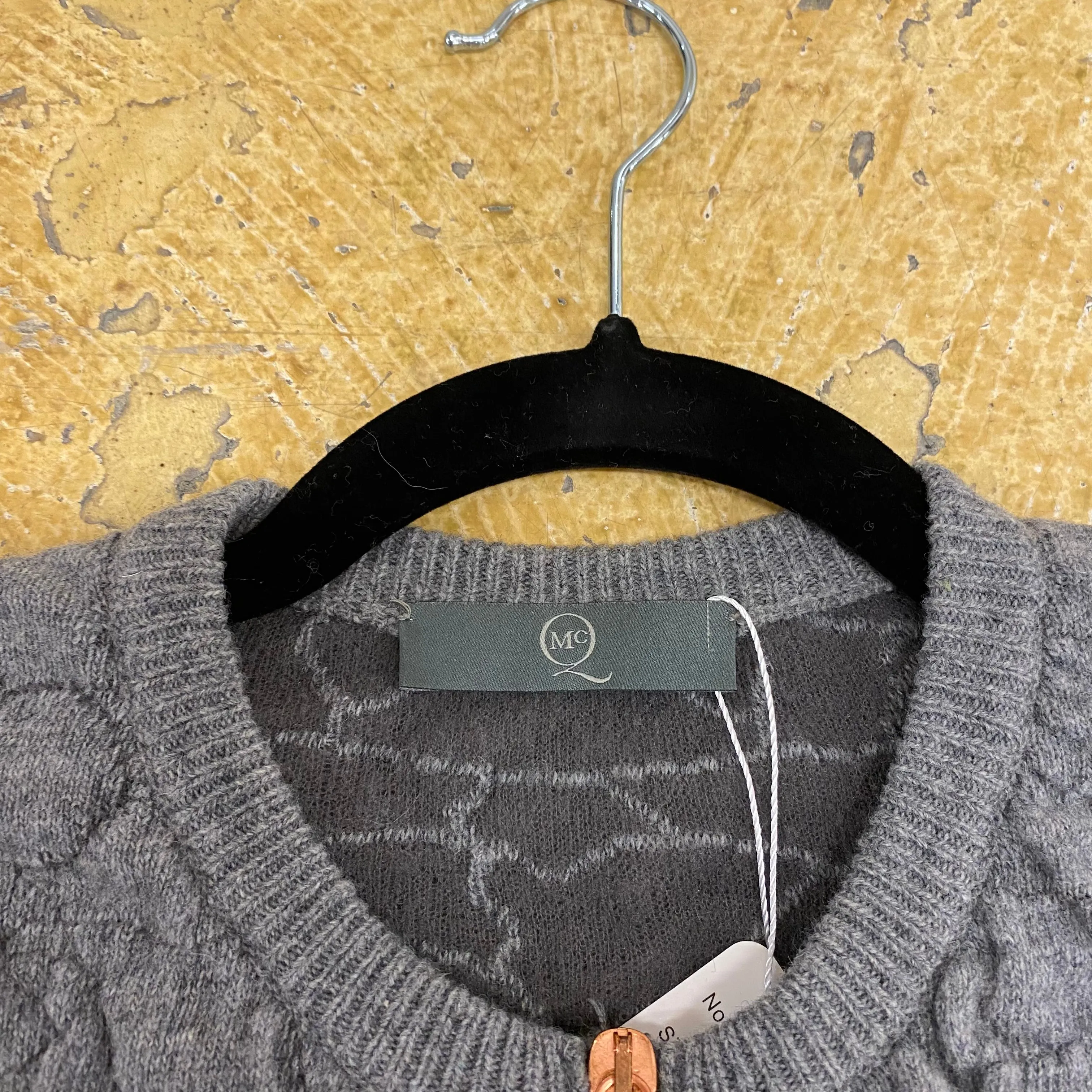 MCQ by Alexander McQueen Grey Wool Cardigan TWS