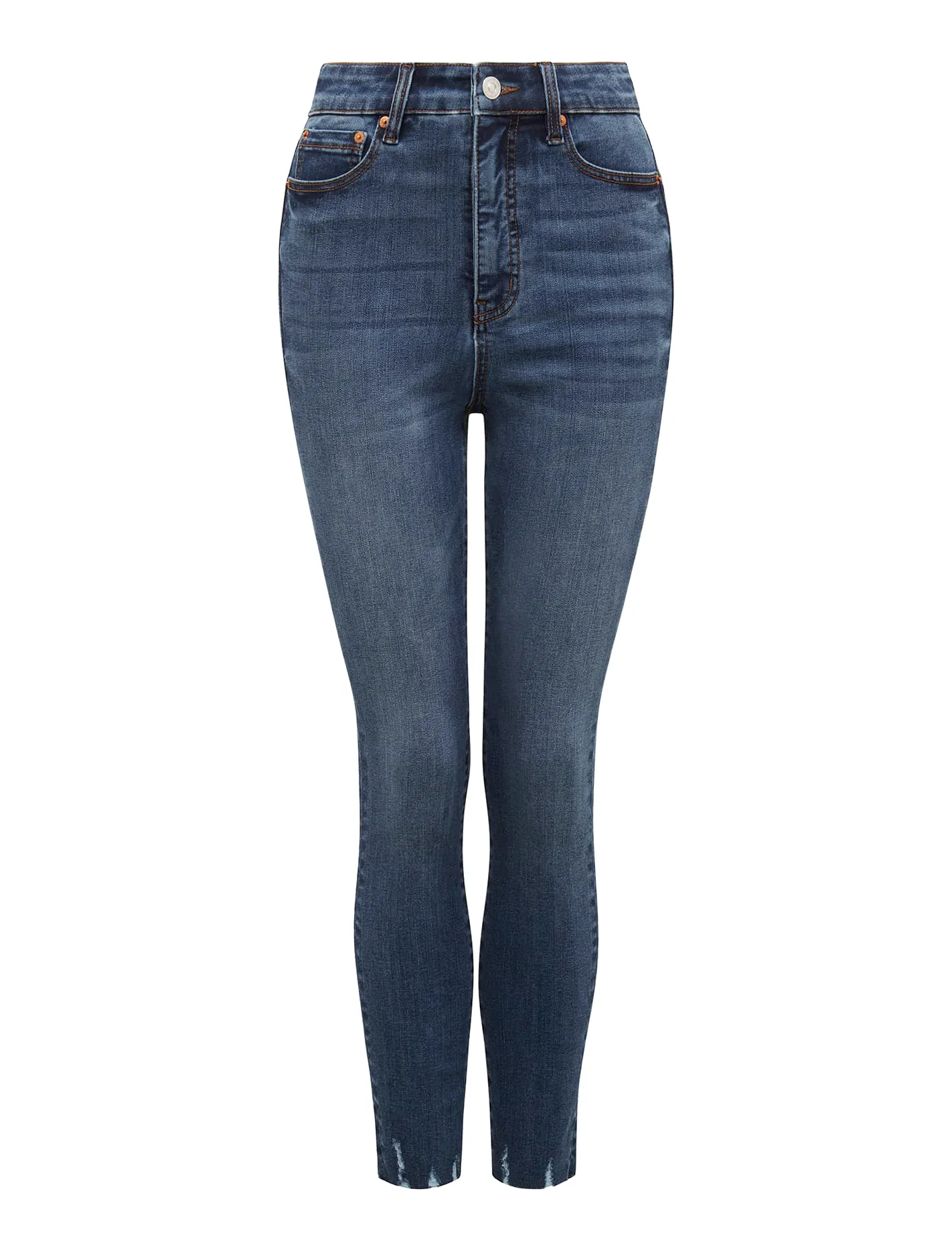 Mila Cropped High-Rise Skinny Jeans