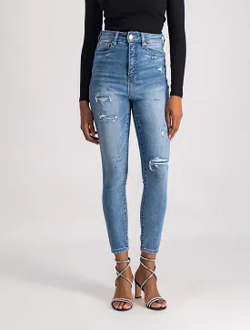 Mila Cropped High-Rise Skinny Jeans