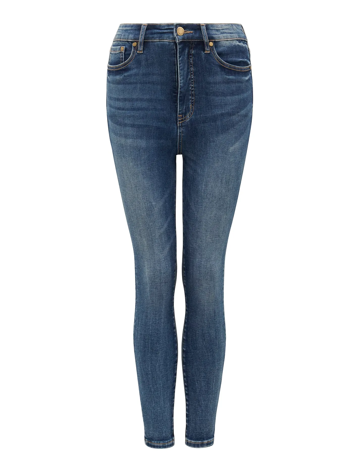 Mila Cropped High-Rise Skinny Jeans