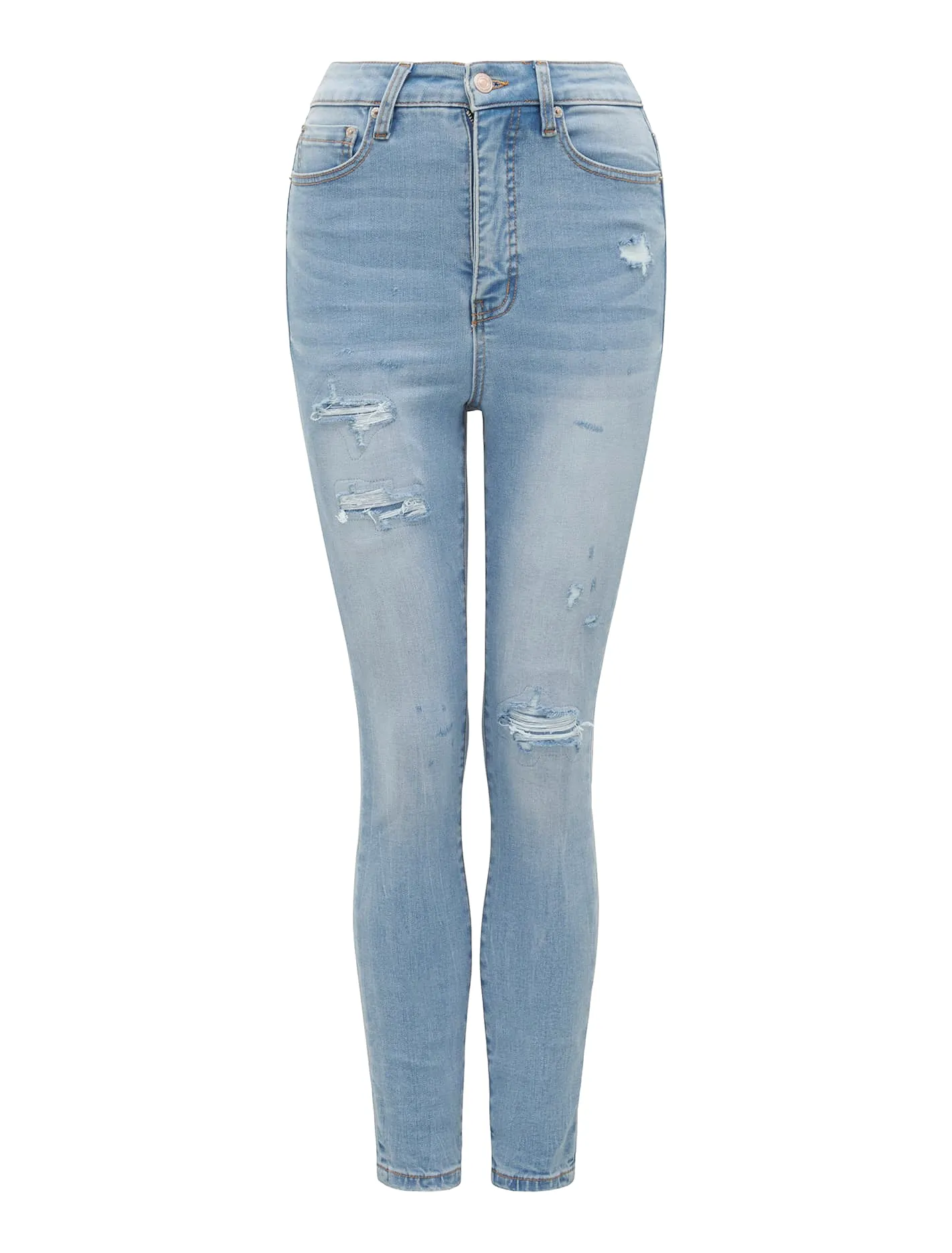 Mila Cropped High-Rise Skinny Jeans