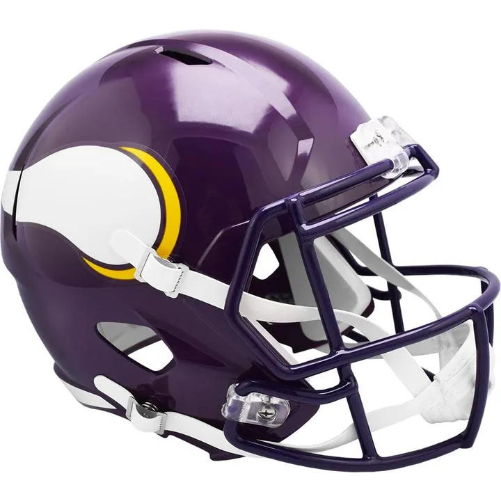 Minnesota Vikings Unsigned Riddell Full Size 1985-01 Throwback Speed Replica Helmet