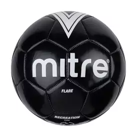 MITRE FLARE BLACK SOCCER BALL