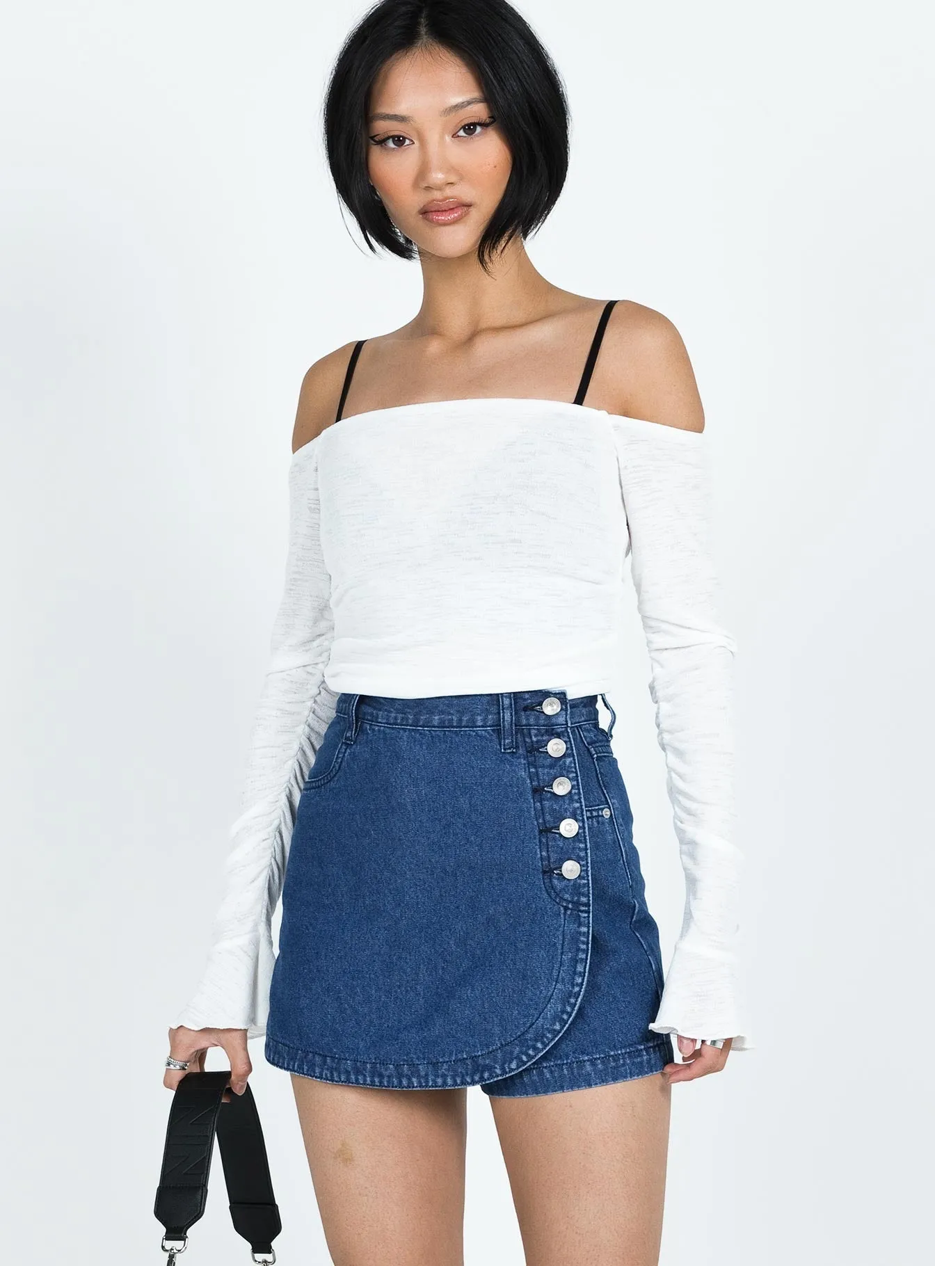 Moda Skort Dark Wash Denim