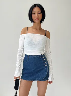 Moda Skort Dark Wash Denim