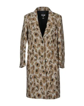 Msgm Women Coat Khaki 12 UK