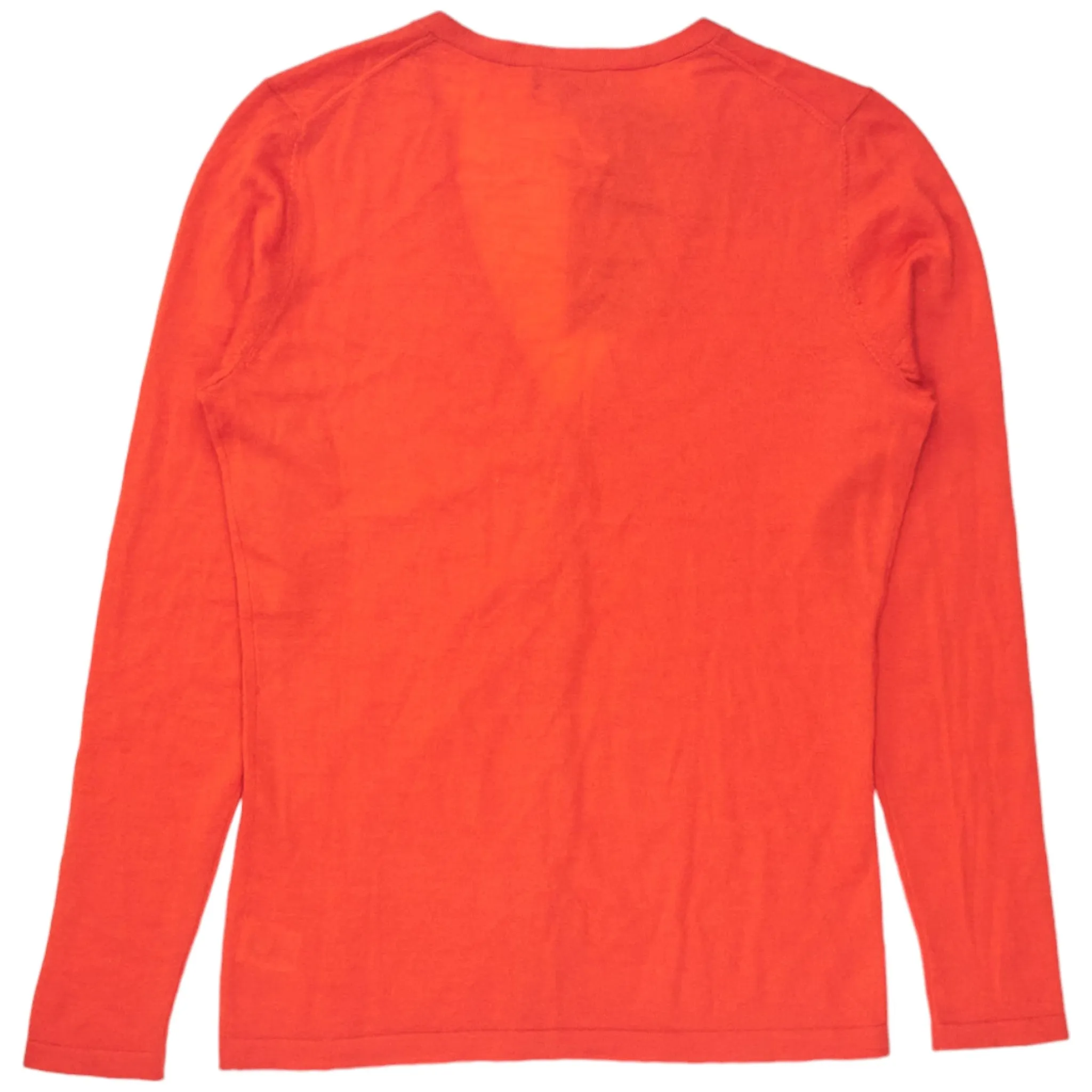 N. Peal Parker Orange V-Neck Cardigan