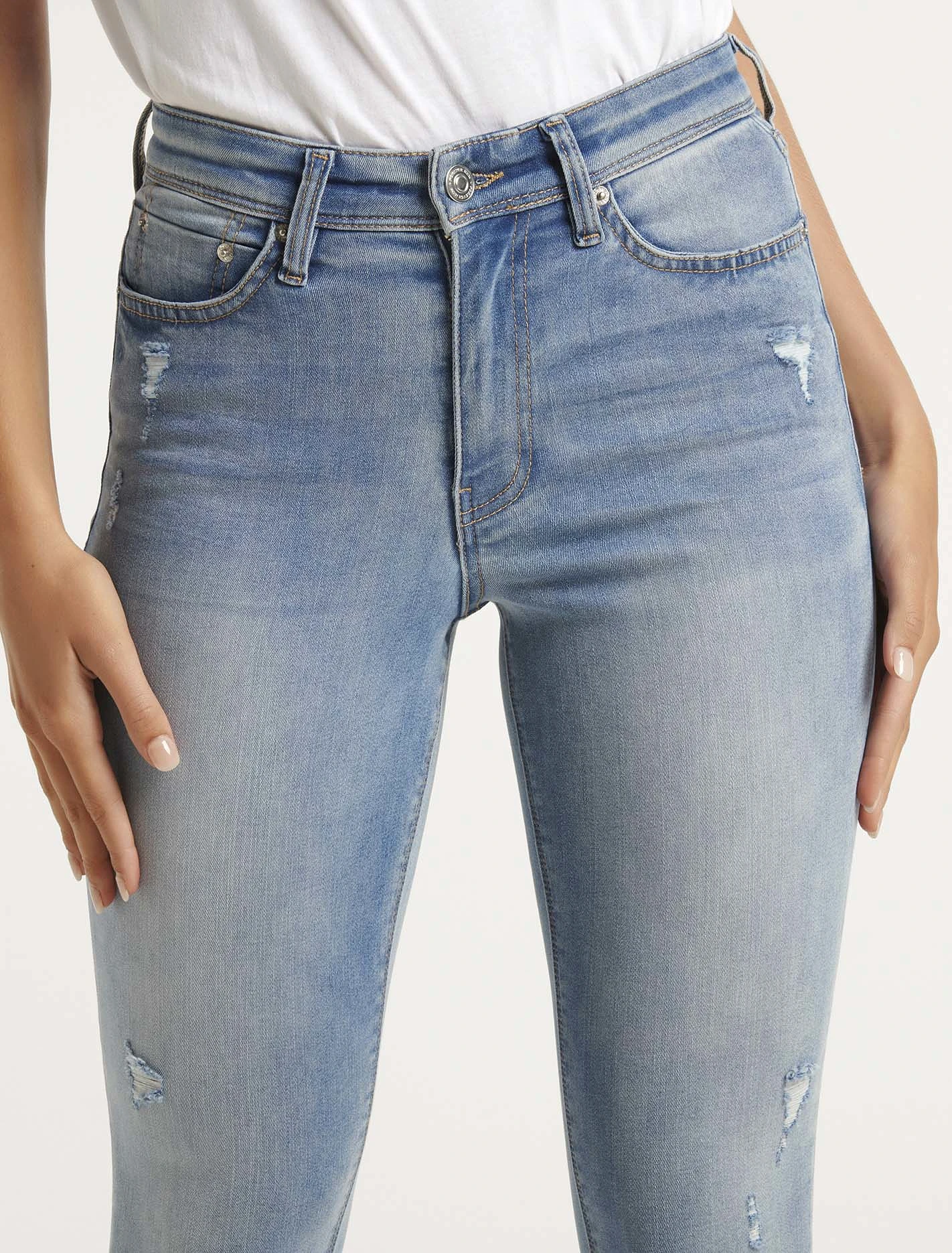 Nala Mid-Rise Ankle Skinny Jeans