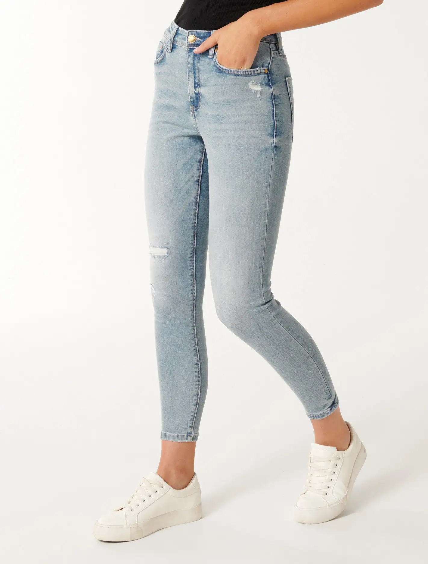 Nala Mid-Rise Ankle Skinny Jeans