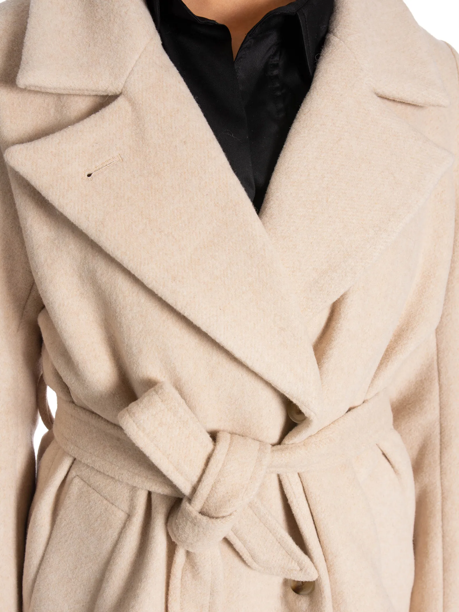 NEO NOIR COAT EDGAR TWILL COAT IVORY