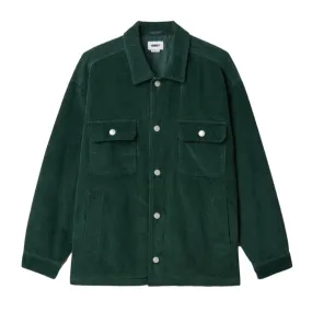 OBEY BENNY CORD SHIRT JACKET // DARK CEDAR