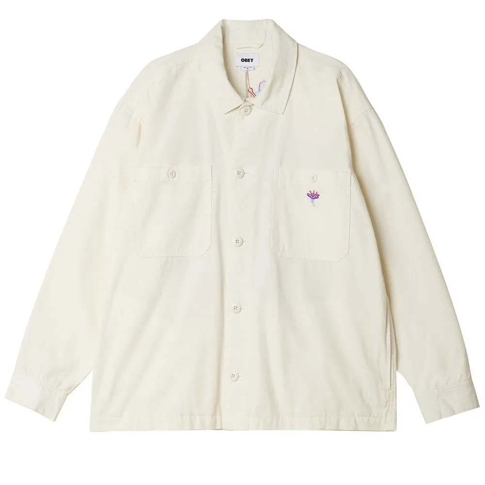 OBEY CONTRAST SHIRT JACKET // UNBLEACHED