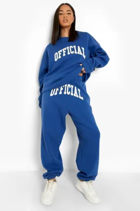 Official Applique Sweater Tracksuit