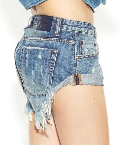 One Teaspoon Blue Suede Bandits Shorts