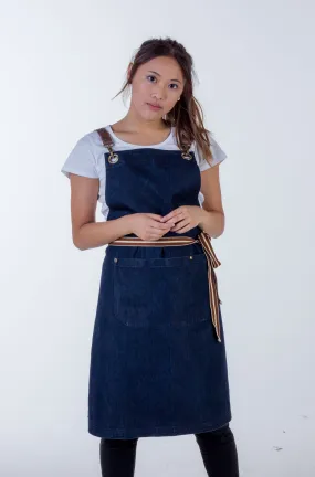 Original Denim apron dark indigo Italy