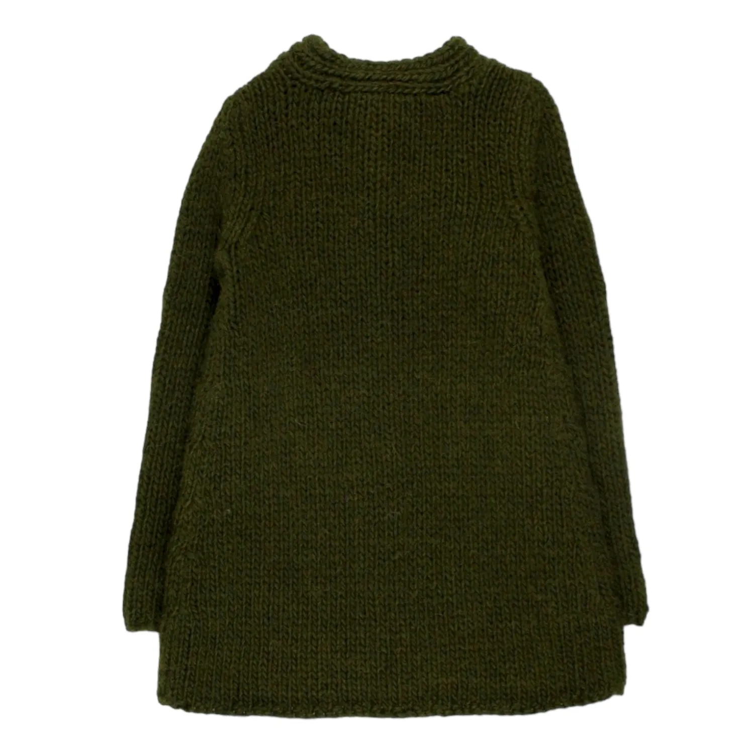 Orla Kiely Green Long Chunky Cardigan