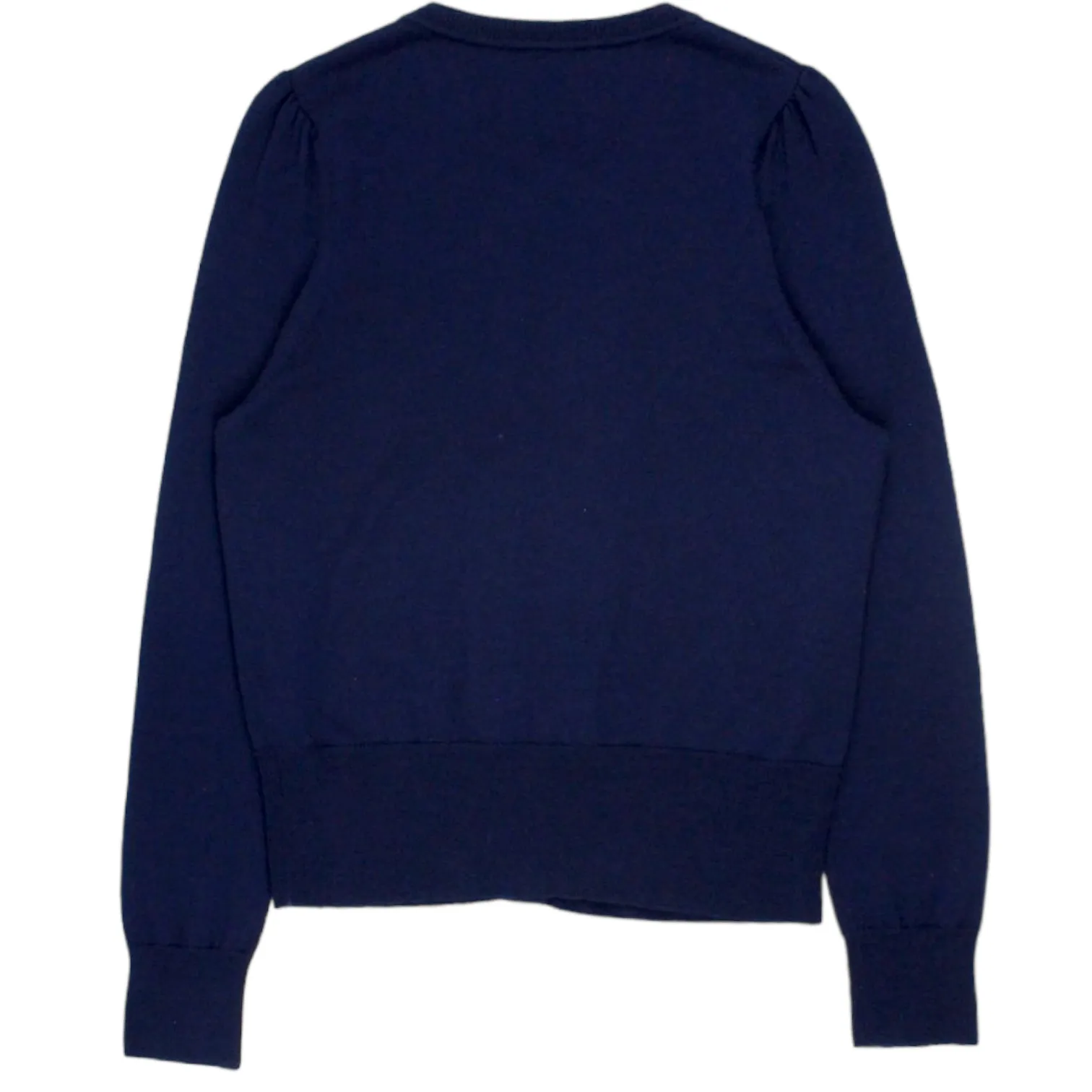 Orla Kiely Navy Ruffle Cardigan