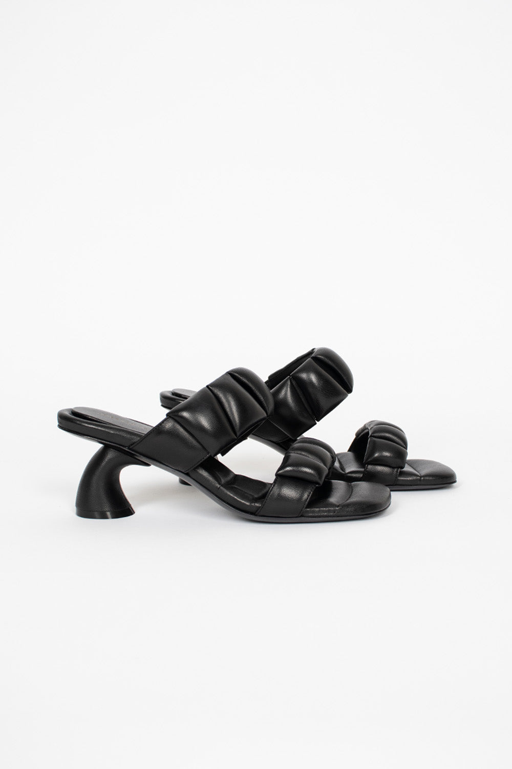 Padded Healed Sandals Black