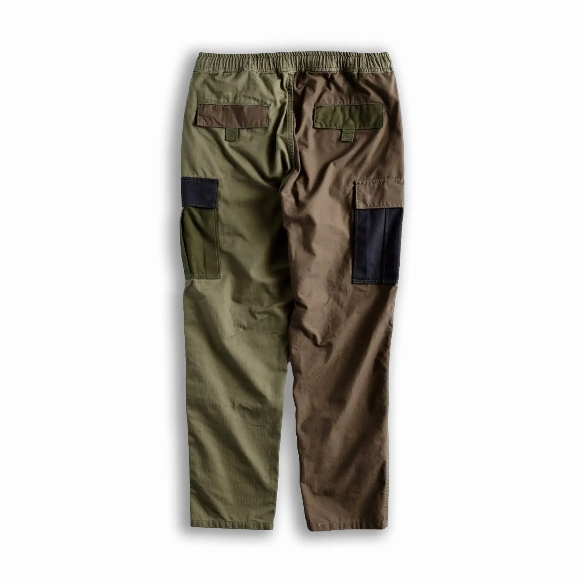 PATCHWORK CARGO PANTS RINSE 'KHAKI'