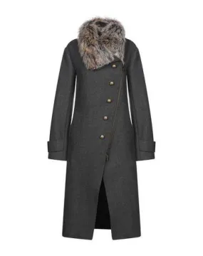 Pinko Women Coat Grey 12 UK