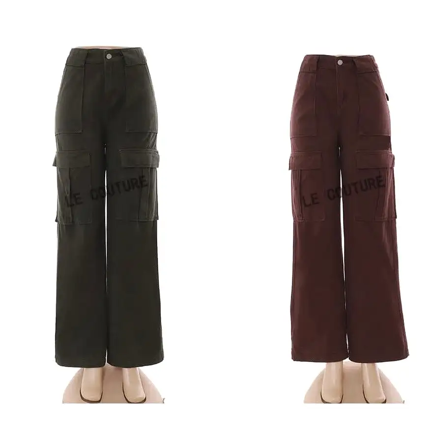 Pockets Wide Leg Cargo Vintage Baggy Pants