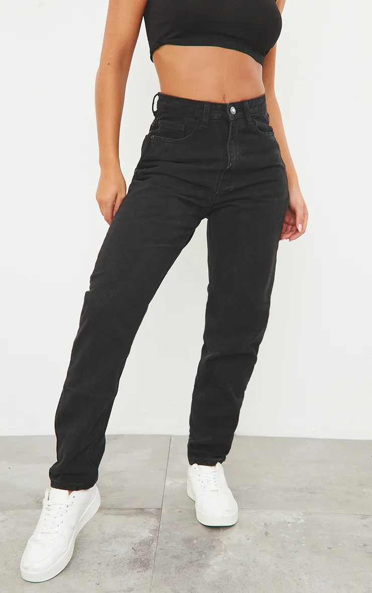 Prettylittlething Black Mom Jean | Denim