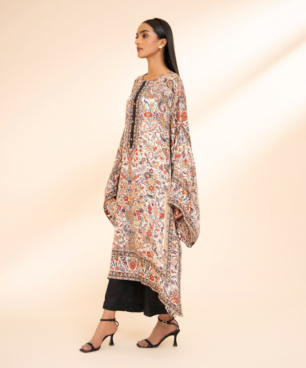 Printed Silk Kaftan