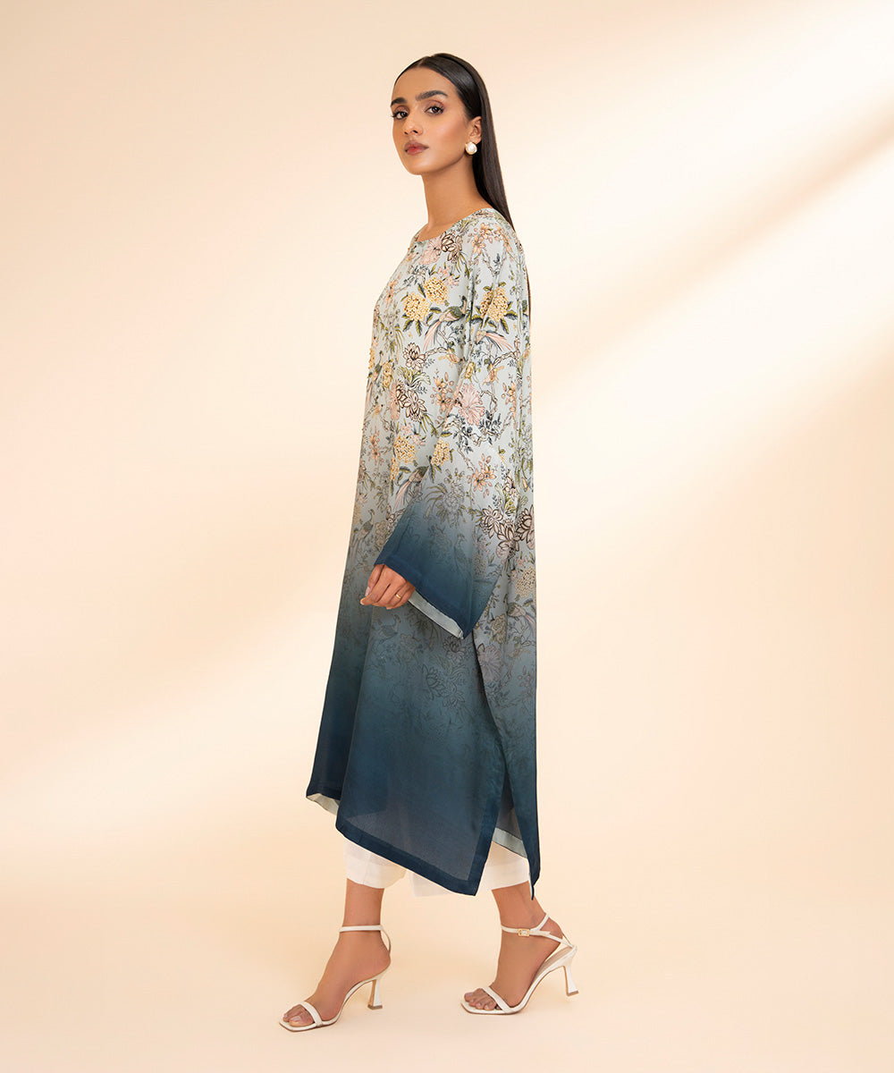 Printed Silk Kaftan