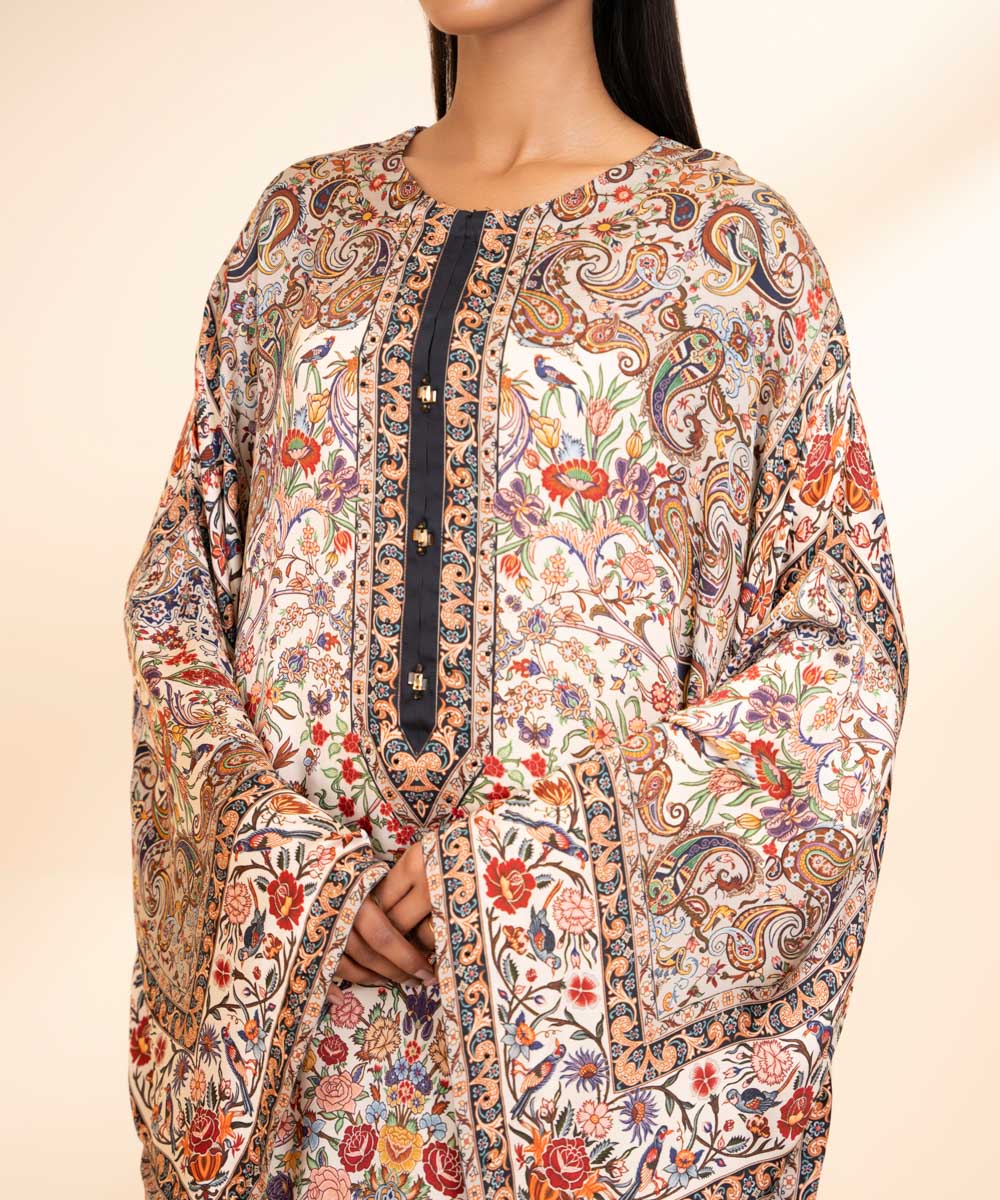 Printed Silk Kaftan