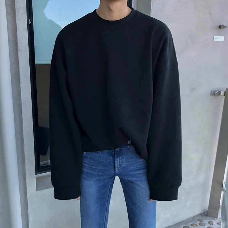 Pullover Round Neck Sweater Men