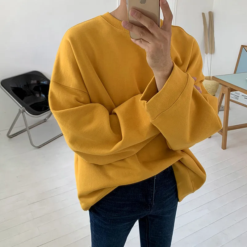 Pullover Round Neck Sweater Men