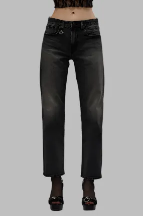 R13 Romeo Jean- Kennet Black Stretch