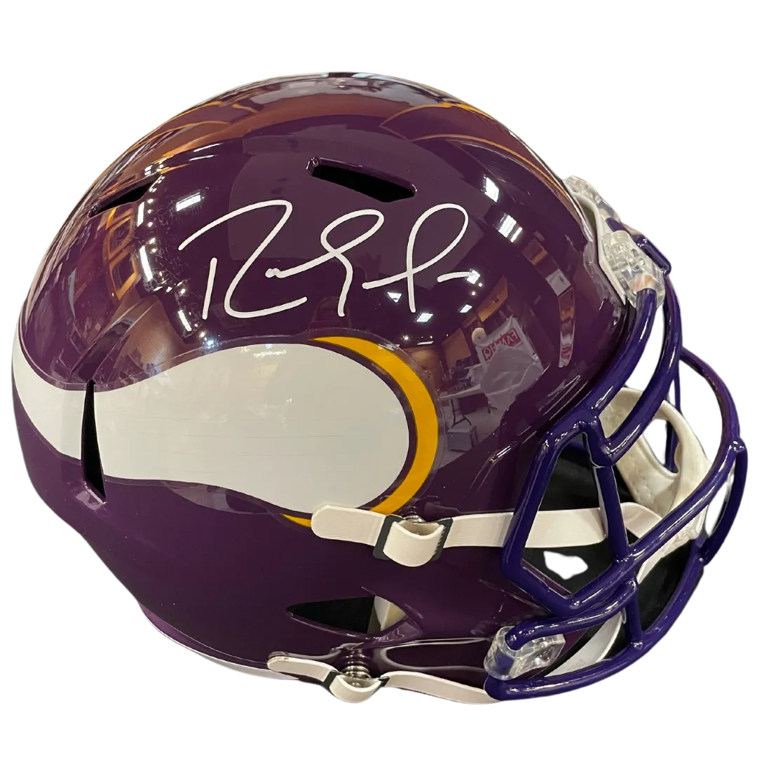 Randy Moss Autographed Minnesota Vikings Full-Size Replica Speed Helmet