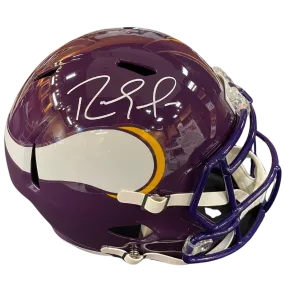 Randy Moss Autographed Minnesota Vikings Full-Size Replica Speed Helmet