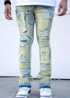 Reelistik Virtuoso Tan Blue Stacked Jeans (RST5032)