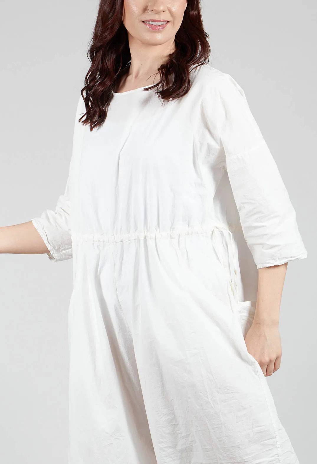 Round Neck Jumpsuit TC in Milk