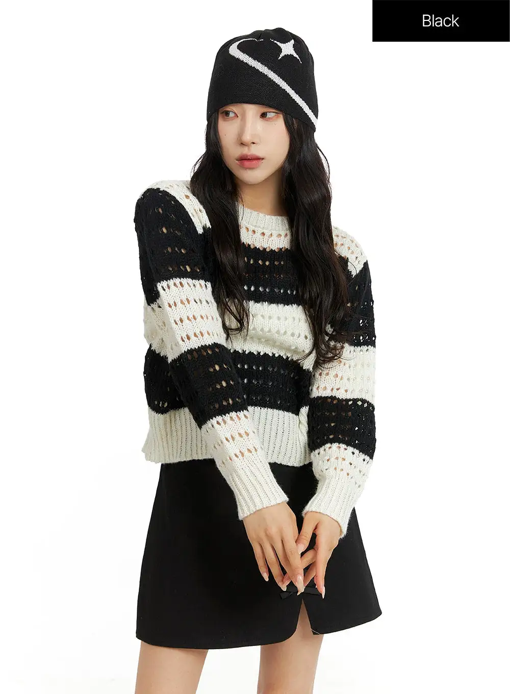 Round Neck Stripe Sweater CF415