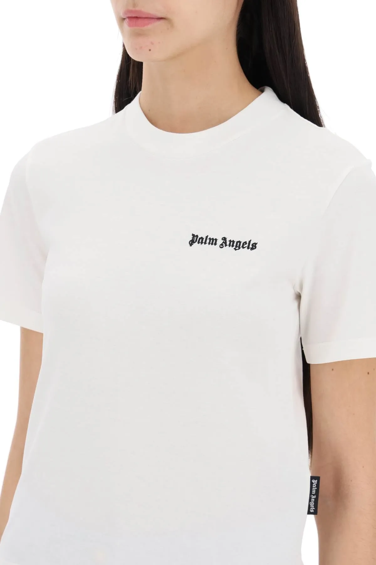 ROUND-NECK T-SHIRT WITH EMBROIDERED