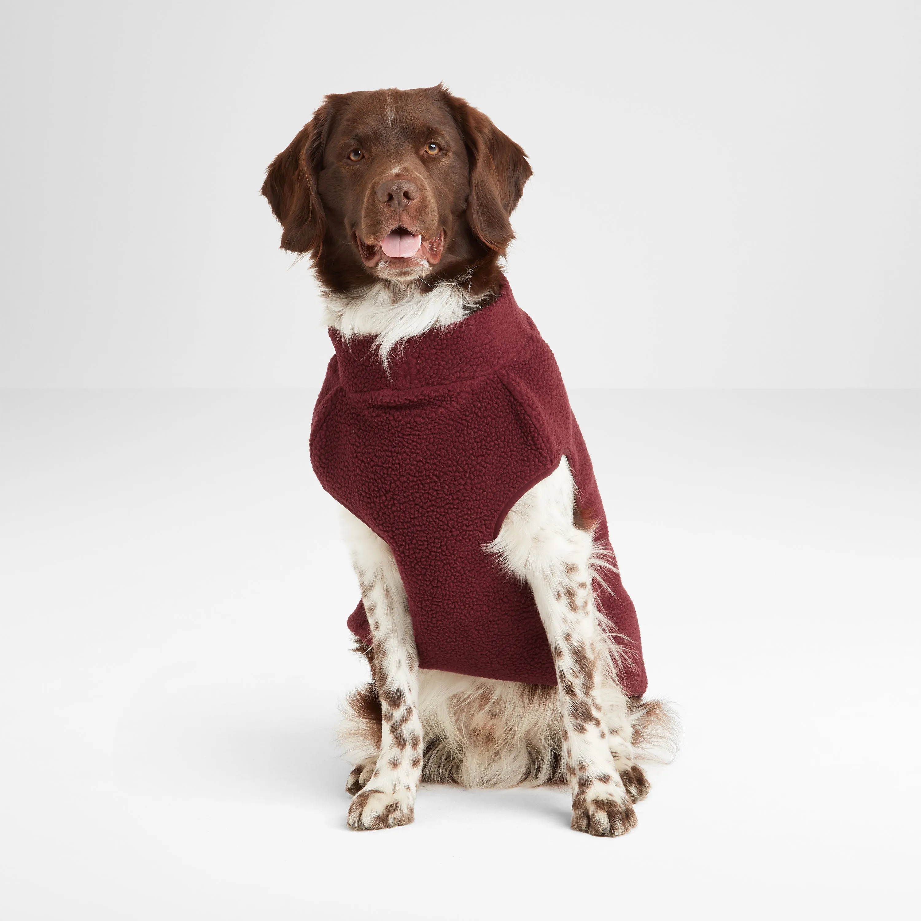 Rover Sherpa Dog Coat L - Maroon